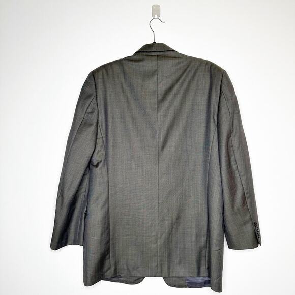 Ermenegildo Zegna Silk Wool Blazer Men's Gray Size 52R - Picture 2 of 4